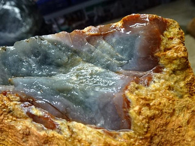 《藍晶寶石玉石特賣→〈原石系列→天然包漿紫玉心臟玉髓原礦〈3750公克→k74