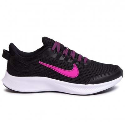 NIKE RUNALLDAY 2 女慢跑鞋 運動鞋 訓練 透氣 黑紫 CD0224-005