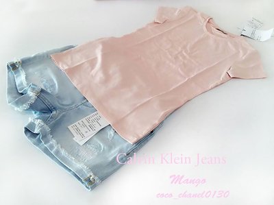 Calvin Klein Jeans 品牌 2016 粉色CK Logo棉T size:xs 限量商品