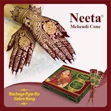 [綺異館] 印度 NEETA henna Mehandi 妮塔 純植物紋身 1打 指甲花 人體彩繪 短暫紋身KAVERI