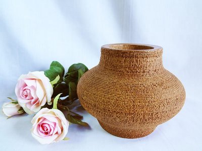 棕梠木花瓶 花器 花瓶 棕梠木 棕櫚木 天然 手工 器皿 植栽 盆栽 樂活 辦公室 居家 禮物 植物 森林