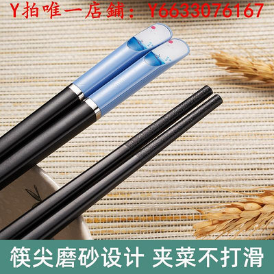 筷子筷子家用高檔 合金專人專用 家庭2021新款高顏值分餐快子一人一筷餐具