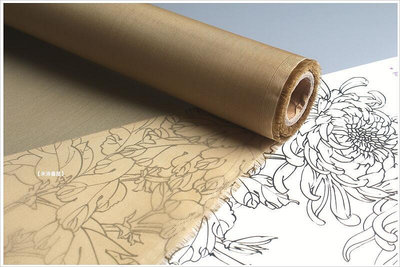 日本真絲熟絹布〈仿古色〉(88cm米)工筆畫膠彩畫寫經小楷~滿200元發貨