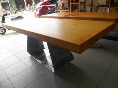 100%全檜木造型工業風黑鐵腳餐桌可訂製特價出清請先詢問庫存