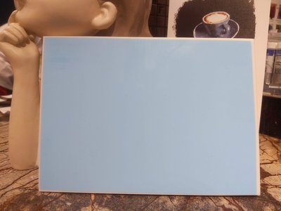 藝城美術~ 雙色 雕刻橡皮擦 橡皮擦印章 雕刻 DIY  藍白 20X14.2X1cm 一個