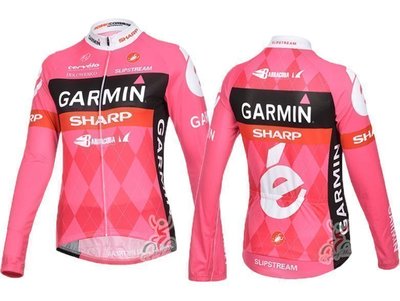 2013女款加門GARMIN 粉色 車衣長袖款/自行車衣/單車服/騎行服/自行車服/腳踏車衣