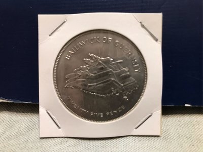 英屬🇬🇧根西島領地硬幣-1977年「英國女王伊莉莎白二世登基25週年紀念幣」