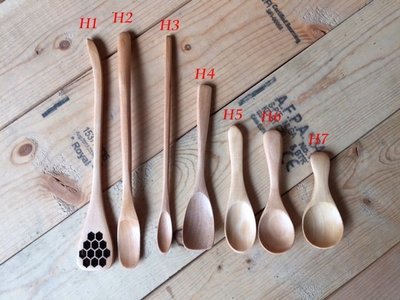 竹藝坊-木匙，小匙，短匙，攪拌匙，咖啡攪拌棒(可客製刻字)