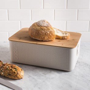 丹麥  BODUM BISTRO 麵包盒 (大) 米白 現貨