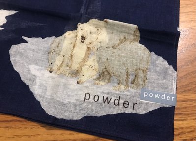 日本手帕 擦手巾Powder 北極熊 no. 80-4 50cm