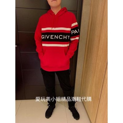 Givenchy紀梵希 熱賣款大標語帽T 有紅//黑//2色 穿起來非常好看