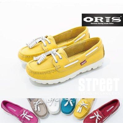 【街頭巷口 Street】ORIS 女款 頂級真皮鞋面 時尚裝飾綁帶設計 休閒女鞋 SA16650N02 黃色