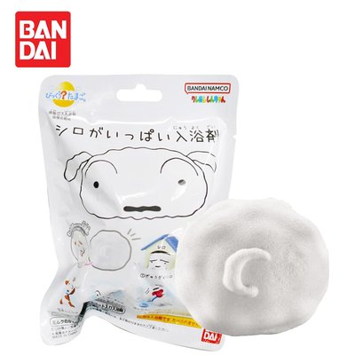 蠟筆小新 小白 造型公仔 沐浴球 牛奶香氛 入浴球 款式隨機 日本正版【947974】