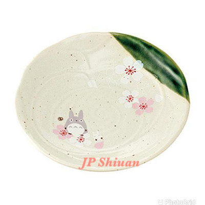 🌟現貨🌟日本TOTORO 宮崎駿 龍貓 日本製 骨瓷 和風櫻花 甜點盤 餐盤 陶瓷 盤子