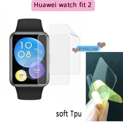 Huawei Watch Fit 2 屏幕保護膜智能手錶軟 Tpu 膜華為 Fit2 軟保護貼