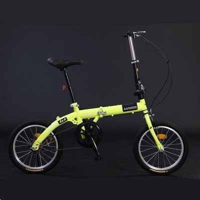 三河馬16寸折疊自行車超輕便攜自行車女上班小型自行車成人男單車-雙喜生活館