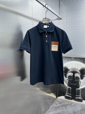 巴寶莉  Burberry  新款男士翻領短袖T恤 OLO衫，專柜面料 透氣舒適度高，無可挑剔，品牌元素設計 NO107946