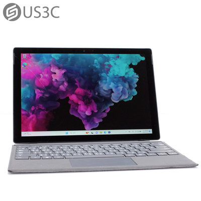 【US3C-台南店】【一元起標】Microsoft Surface Pro 6 12.3吋 2k 觸控螢幕 i5-8250U 8G 256G SSD 二手筆電