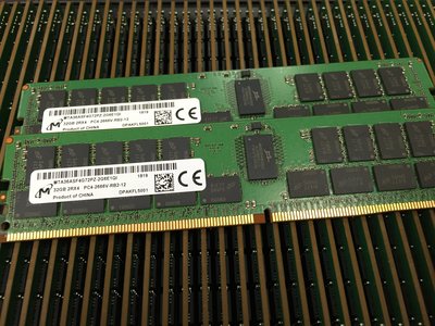 鎂光 原廠32G 2RX4 PC4-2666V伺服器記憶體32GB DDR4 REG ECC RDIMM