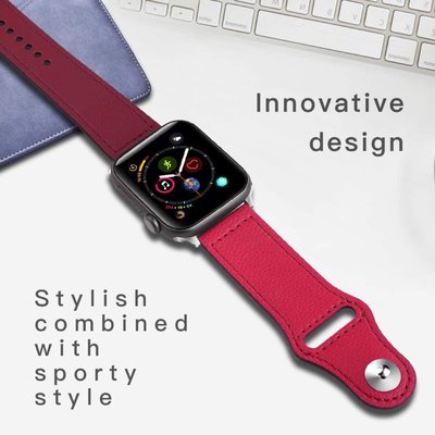 新款蘋果6手錶撞色se錶帶 適用Apple Watch5/4/3/2錶帶 iWatch4 40/44mm 38/42mm