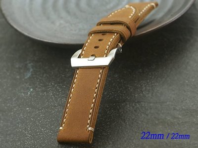 【時間探索】 Panerai 沛納海.軍錶.運動錶- 手工限量仿舊款麂皮錶帶 ( 22mm )