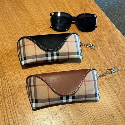 時尚抗壓便攜式眼鏡盒男女近視眼鏡收納包掛件太陽墨鏡保護袋通用-Misaki精品