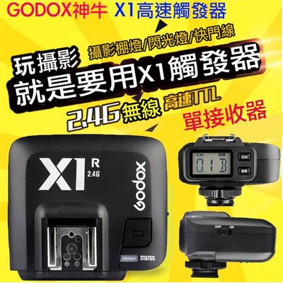 【eYe攝影】Godox 神牛 X1N RX 無線引閃接收器 單接收器 Nikon 不含發射器 D810 D610 D3