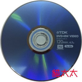 貓太太【3C電腦賣場】TDK 1~4X DVD+RW (10片裝)