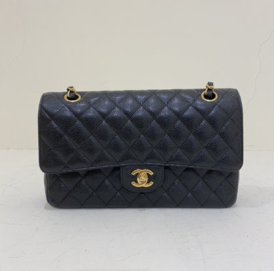 Chanel CoCo 25 黑色 金釦《精品女王全新&amp;二手》