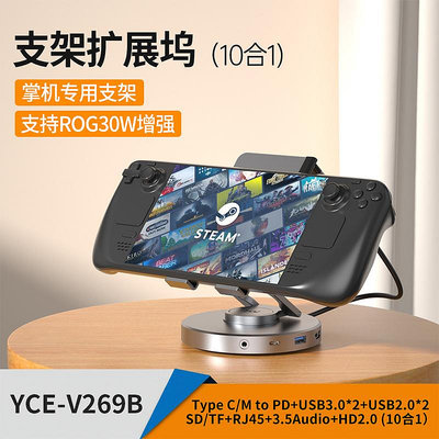 【現貨】掌機支架拓展塢適用于steamdeck/rog ally/OneXPlayer/ayaneo/gpd win/a