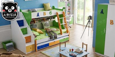 【大熊傢具】IKS 805 兒童床 上下床 雙層床 挑高組合床 高低子母床 帶抽托床 三層組合床