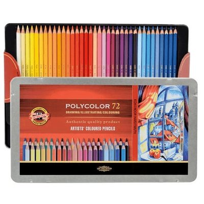 板橋酷酷姐美術！捷克KOH-I-NOOR油性色鉛筆！72色鐵盒裝！ 捷克國寶級色鉛筆產物! 捷克製! 近年來國內畫家愛用