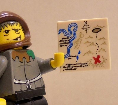 【LEGO樂高】探險東方歷險系列人偶配件 米色2x2格山脈河流圖案探險圖地圖寶藏藏寶圖 平板 Tan Map Tile