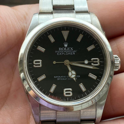 錶現不凡~ Rolex114270,探一，全錶漂亮，有貼包膜。年中慶~全館特價中