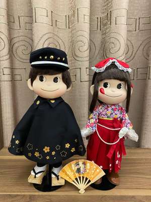 不二家日本可愛人偶公仔陶瓷人形真發假發早期絕版稀有