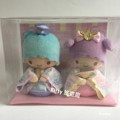 [Kitty 旅遊趣] Kikilala 2021和服絨毛玩偶 女兒節娃娃 雙子星 絨毛玩偶 收藏 禮物