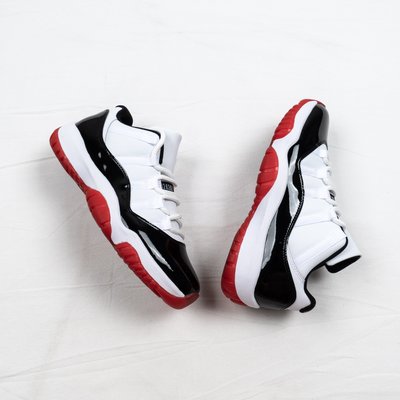 Air Jordan 11 Low“White Bred”黑白紅 康扣 運動籃球鞋 男女鞋 AV2187-160