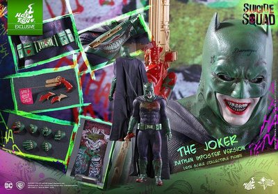 金錢貓雜貨~全新 HOT TOYS 自殺突擊隊 MMS384 Joker Batman Imposter 偽蝙蝠俠 小丑