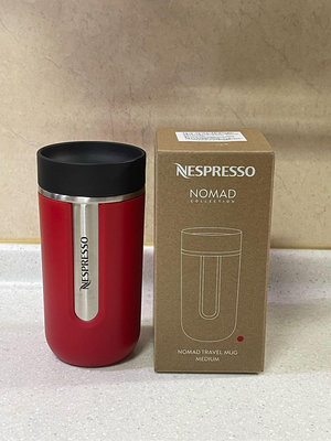 NESPRESSO NOMAD collection 中號 隨行咖啡杯 環保杯 400毫升 紅色 不鏽鋼304