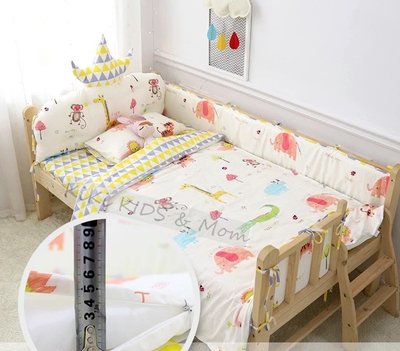 北歐風訂製款 兒童床皇冠床靠純棉四片圍 全圍 (IKEA 成長床)