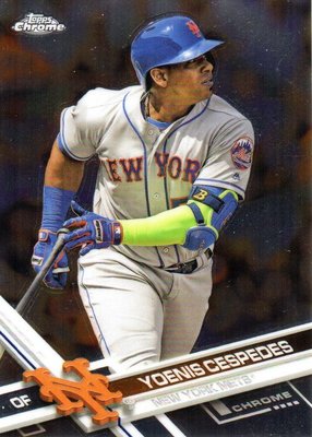 ^.^飛行屋(全新品)美國職棒 MLB-紐約大都會隊-球員卡#21 約尼斯·塞佩達斯 Yoenis(棒球卡)