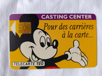 收藏電話卡 迪士尼 Disney 米老鼠 Mickey mouse 法國 歐洲