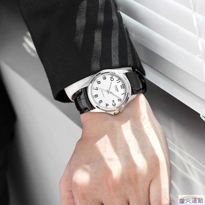 【星火運動】卡西歐Casio手表男商務皮帶款男士手表非機械休閑石英表MTP-1183E