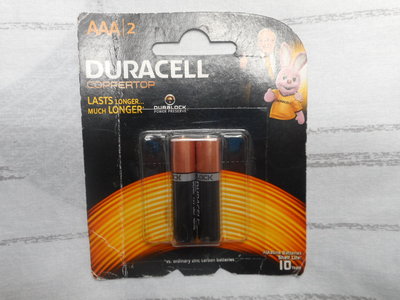 新品~Duracell金頂鹼性電池4號2顆