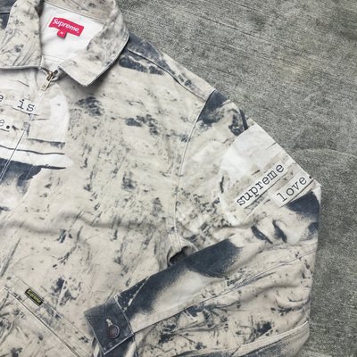 ☆LimeLight☆ 2019 S/S Supreme Is Love Denim Work Jacket 滿版單寧