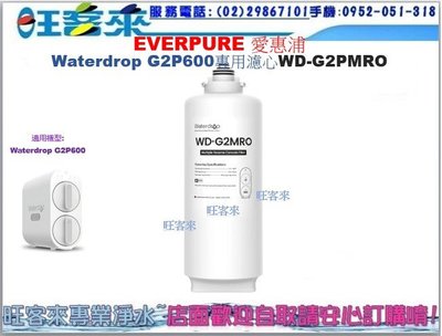 台灣愛惠浦 Waterdrop G2 RO濾心 複合式濾芯 G2P600專用第二道RO濾心 WD-G2P6MRO