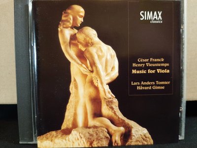 Tomter,Gimse,Franck&Vieuxtemps-Music For Viola湯姆泰爾，佛朗克&維奧當-中提琴作品集，如新。