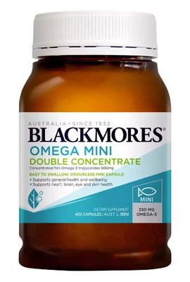 BLACKMORES澳佳寶深海魚油omega3含DHA中老年400粒