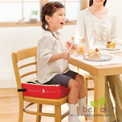 （30*30cm)寶寶餐椅坐墊兒童增高墊便攜式家用飯桌吃飯椅子加高多功能餐桌椅