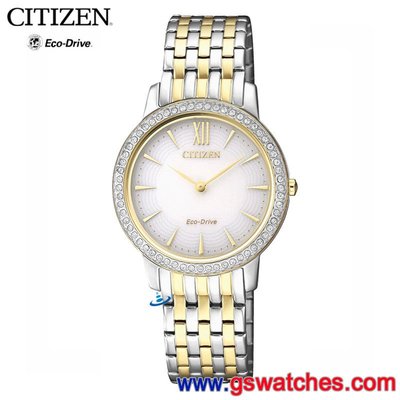↘議價歡迎↘【金響鐘錶】CITIZEN EX1484-81A,光動能時尚女錶,藍寶石,60顆水晶,限量款,公司貨